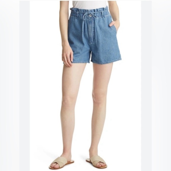 Rag & Bone Paper Bag Lightweight Denim Shorts Size 31 - Picture 1 of 8